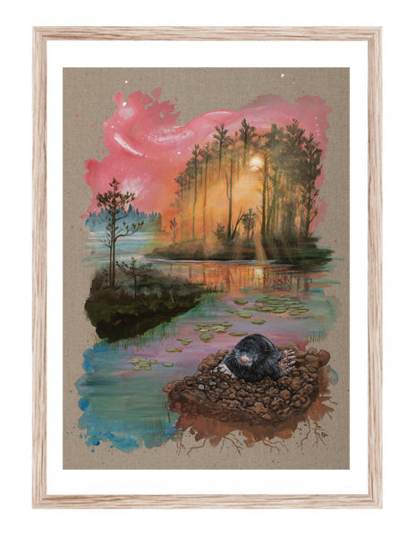 Misty moley morning  - limited edition print pre-order