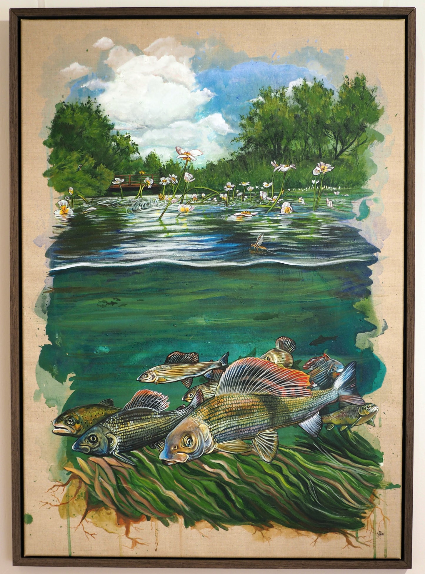 The glorious chalk stream - limited edition print